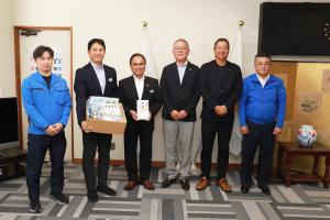 非常時簡易トイレ贈呈式の様子