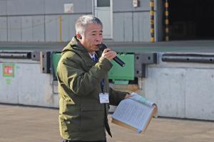 現地視察説明の様子