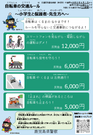 県警広報チラシ（こども）