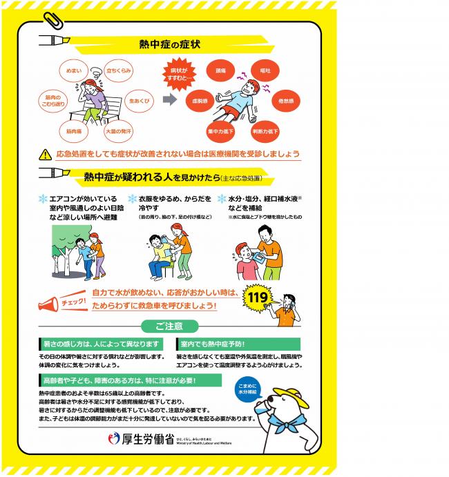熱中症が疑われる人をみまけたら