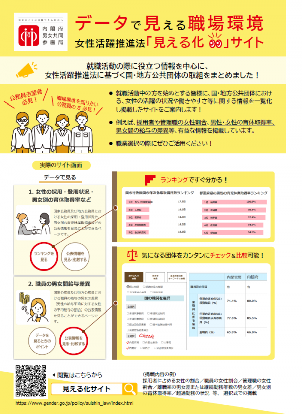 見える化サイトチラシ（令和７年度）