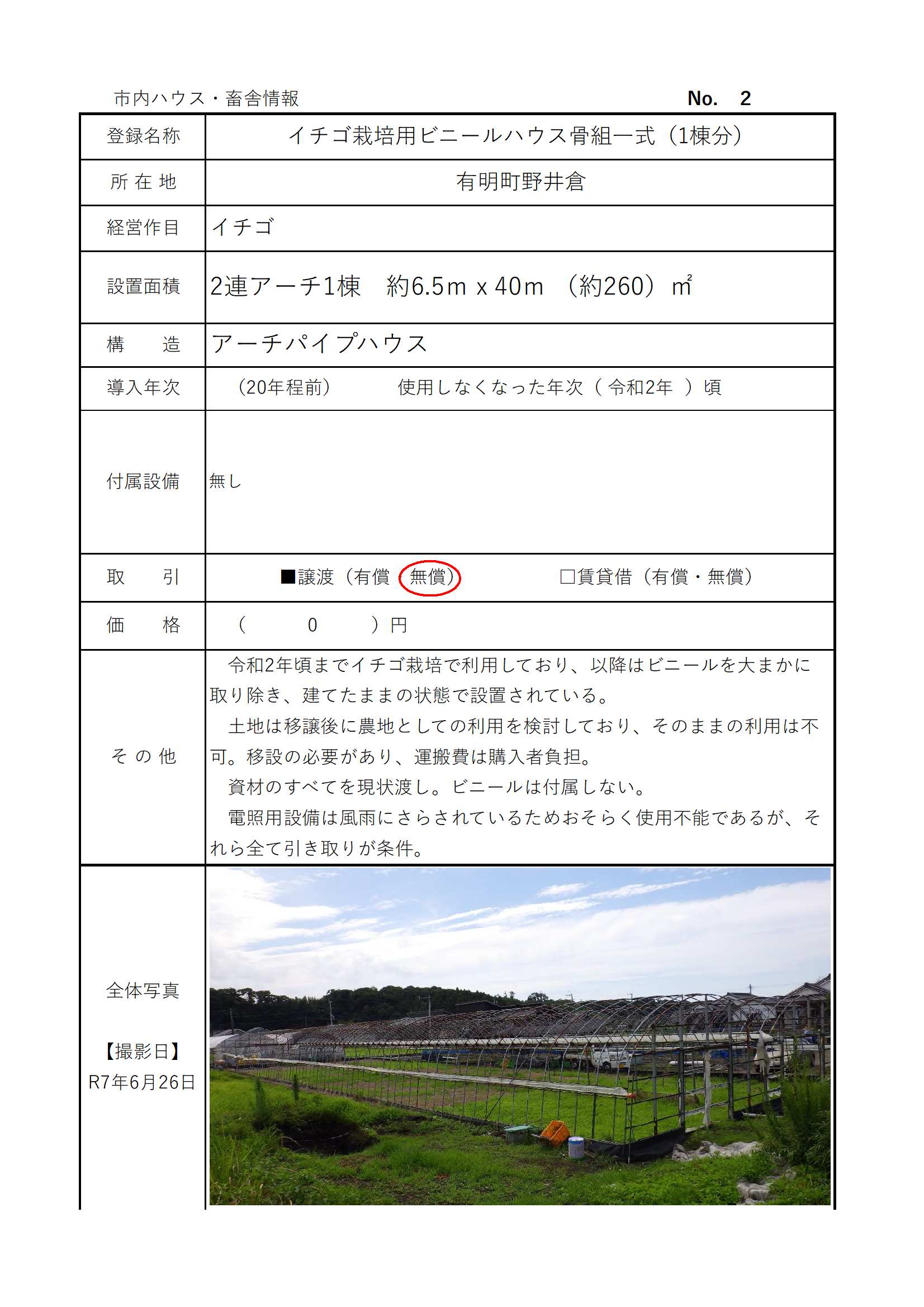 農業用資産詳細情報1