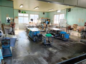 松山農産加工センターの加工調理室