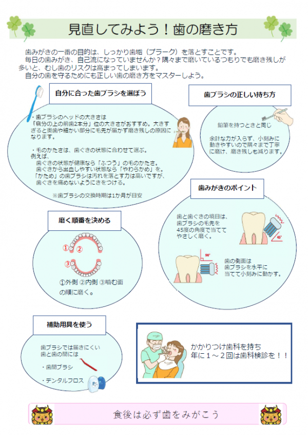 見直してみよう歯の磨き方