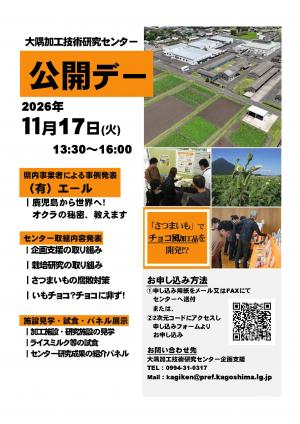 大隅加工技術研究センターチラシ